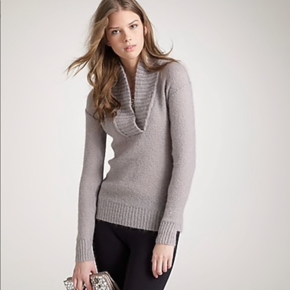J. Crew Sweaters - J.Crew Sweater Popover Mohair Blend Lightweight